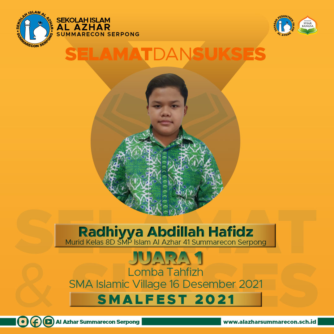 Prestasi SMP Islam Al Azhar 41 Summarecon Serpong dalam Kompetisi SMALFEST di SMA Islamic Village